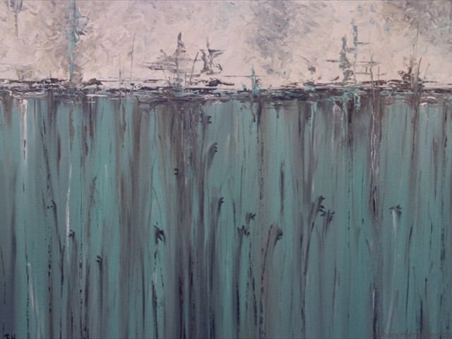 Abstract Blue<br/>30" x 40"<br/>Barbara Hafner