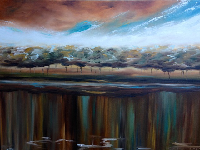 After the Rain<br/>30" x 40"<br/>Barbara Hafner