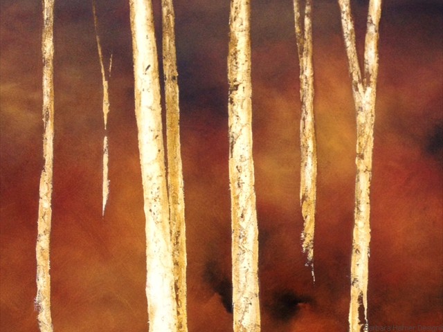 Midnight Forest<br/>24" x 36"<br/>Barbara Hafner