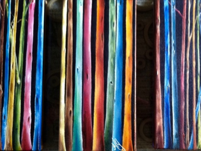 Fantasy Forest III Tryptich<br/>18" x 12"<br/>Maxine Gillilan