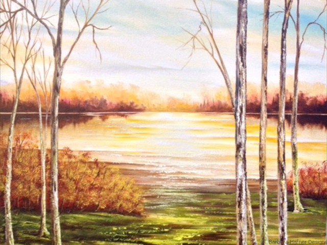 Golden Pond<br/>18" x 24"<br/>Maxine Gillilan