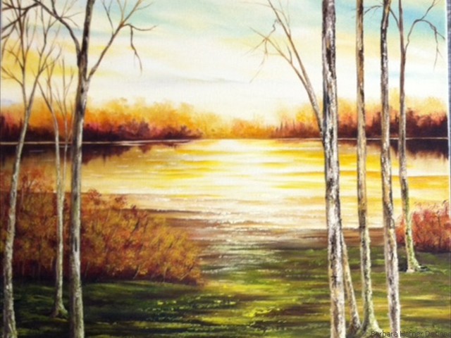 Golden Pond<br/>18" x 24"<br/>Maxine Gillilan