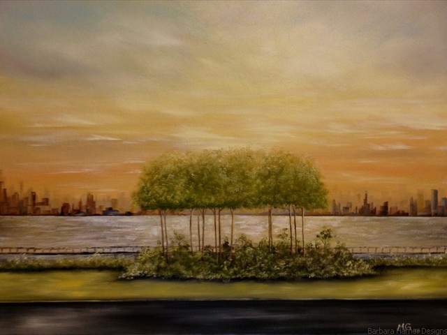 Walk in the Park<br/>18" x 24"<br/>Maxine Gillilan