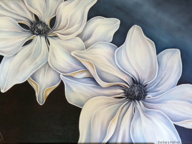 Magnolias<br/>24" x 30"<br/>Maxine Gillilan