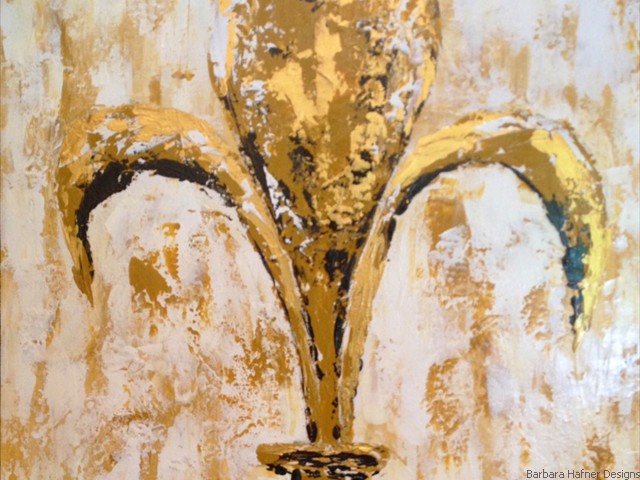 Fleur d' Lis I<br/>18" x 24"<br/>Maxine Gillilan