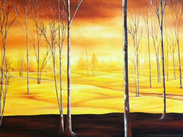 Golden Forest<br/>20" x 40"<br/>Maxine Gillilan