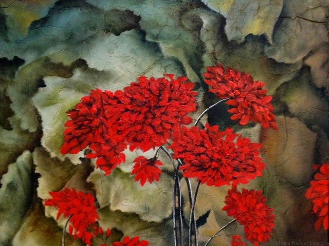 Old World Geraniums<br/>16" x 20"<br/>Maxine Gillilan