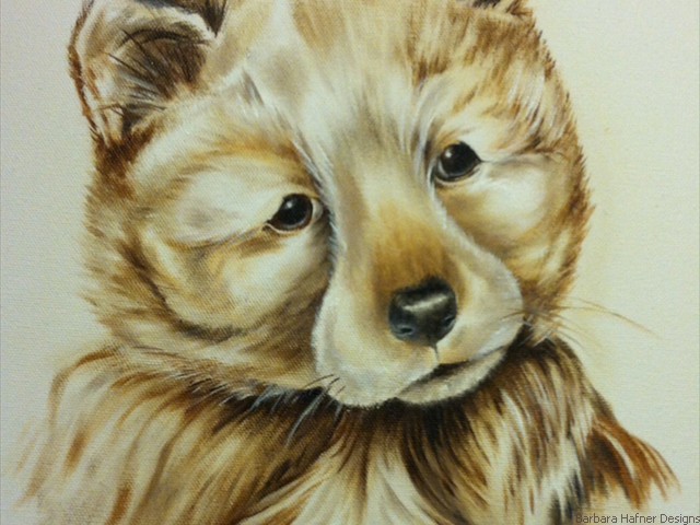 Wolf Cub<br/>12" x 14"<br/>Maxine Gillilan