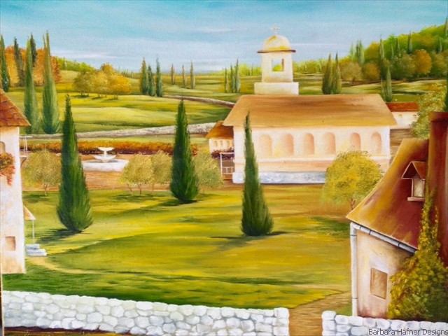 Tuscan Village<br/>Oil<br/>Maxine Gillilan