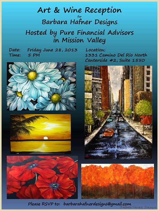 Pure Finance Art & Wine Reception